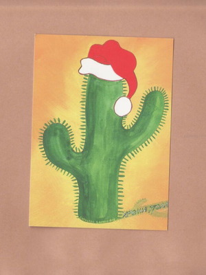 PostArt Cards #141 Cathleen Lambridis "Christman Cactus" like new, 1997