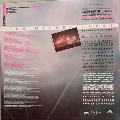 Jean Michel Jarre In Concert Houston Lyon vinyl like new