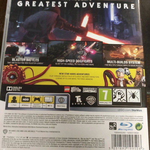 PlayStation 3 video game Star Wars The Force Awakens used