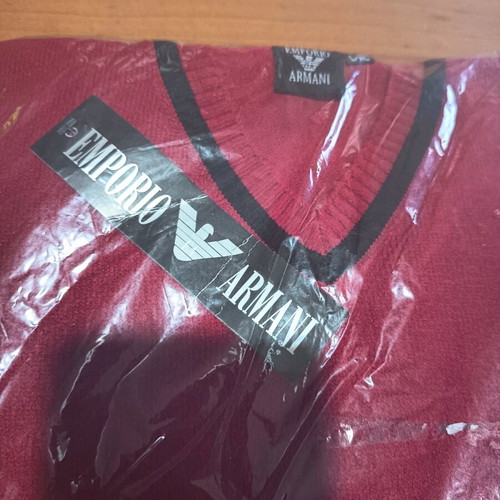 Emporio Armani sweater new, red, size L-XL