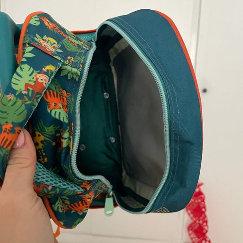 Must Kids Backpack with Wheels used, Jungle Design and Light-Up Car