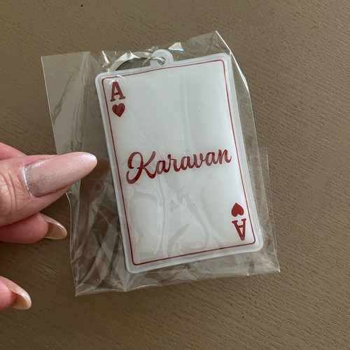 Karavan keychain new, white