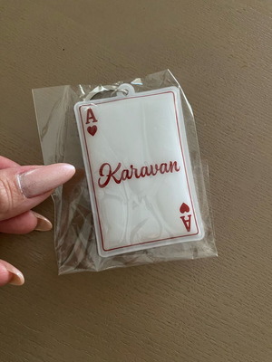 Karavan keychain new, white