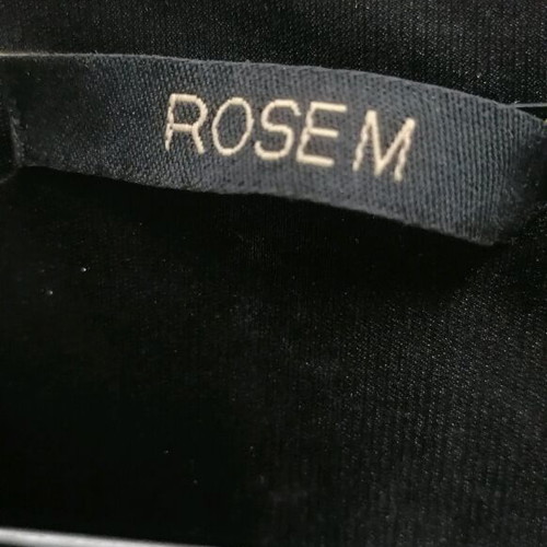 Rose leather dress M with shoulder zippers, black