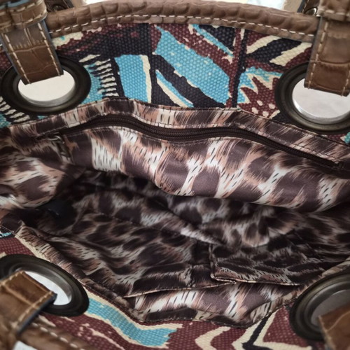 Guess Africa Collection vintage shoulder bag like new, Y2K boho chic