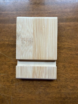 Ξύλινη βάση μπαμπού για κινητό και φωτογράφηση καινούργια