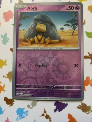 Pokemon Abra 063/165 Sv: Scarlet & Violet 151 Reverse Holo new
