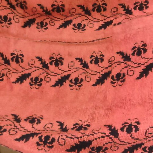 Handmade woven rug new on loom