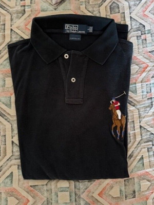 Polo Ralph Lauren μακρυμάνικο μεταχειρισμένο, μέγεθος L, μαύρο
