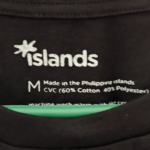 Philippines +63 T-shirt new, Islands Souvenirs, size Large, black