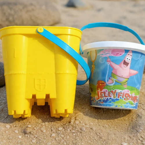 Σετ κουβαδάκια παραλίας SpongeBob SquarePants σαν καινούργιο, 2 τεμάχια