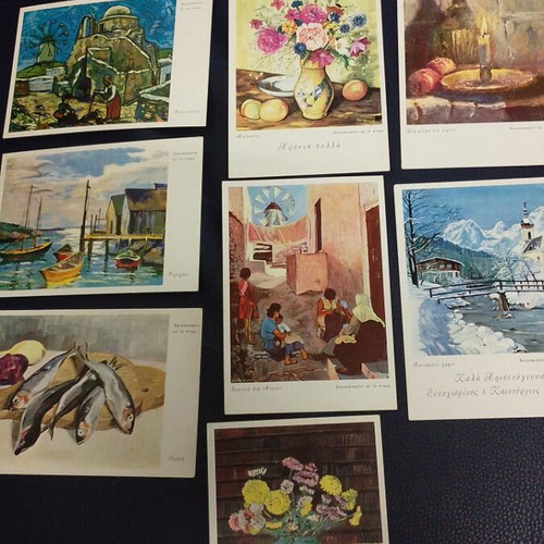 Vintage postcards pack of 8 from 1964 like new