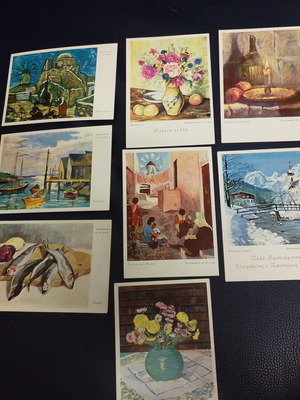Vintage postcards pack of 8 from 1964 like new