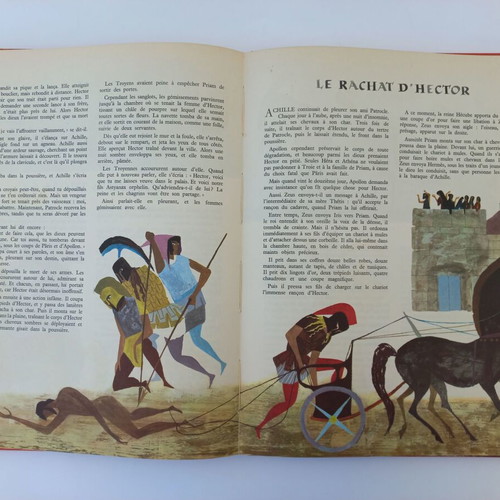 Iliad and Odyssey used, French illustrated edition 1956
