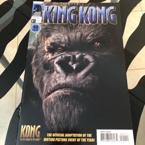 King Kong 1 comic new, official adaptation of Kong movie