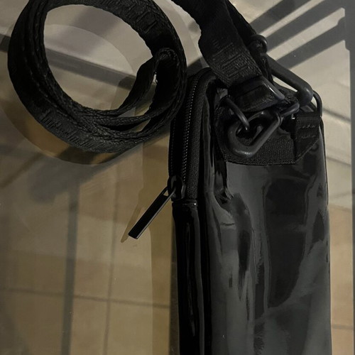 Puma Core Up Sling Bag, black glossy, adjustable strap
