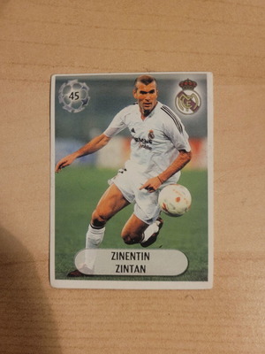 Αυτοκόλλητο Zinedine Zidane 2005-2006 Golden Shop Europe's Champions #45 Real Madrid