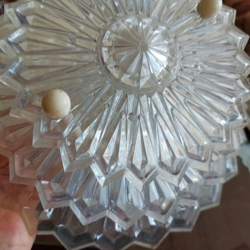 Decorative flower from USSR used, plastic rings