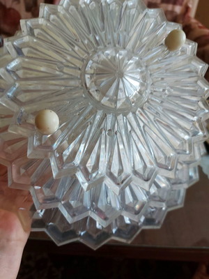 Decorative flower from USSR used, plastic rings