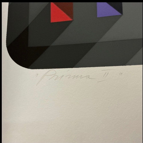 Marko Spalatin Prizma II serigraph print, signed and dated