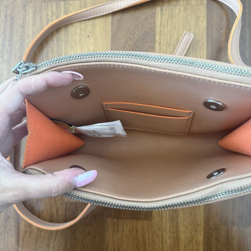 Versace Jeans crossbody bag used, beige orange