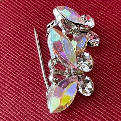 Vintage Czechoslovakian Brooch 2 Butterflies like new