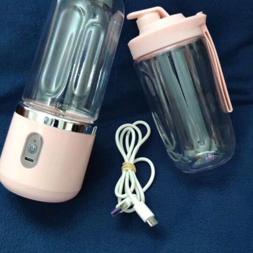 Mini smart blender new pink with rechargeable USB and extra cup