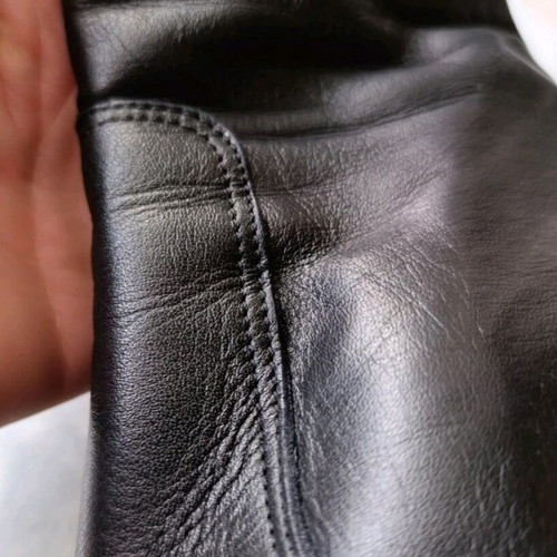 Leather platform ankle boots size 39, like new, chunky heel 13cm