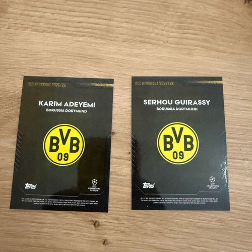 Topps Knockout Dortmund base cards like new