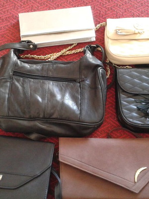 Women's bags like new, collection of 9 pieces