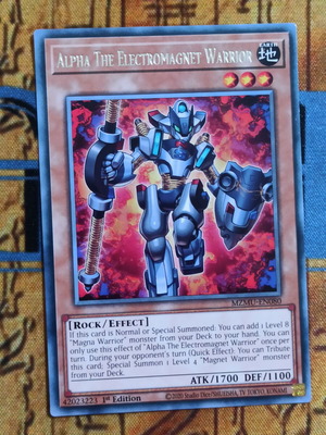 Alpha The Electromagnet Warrior κάρτα Yu-Gi-Oh! σαν καινούργιο