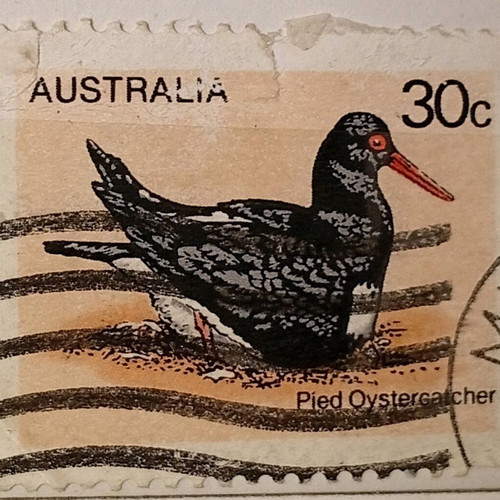 Australia stamps used, pack of 5