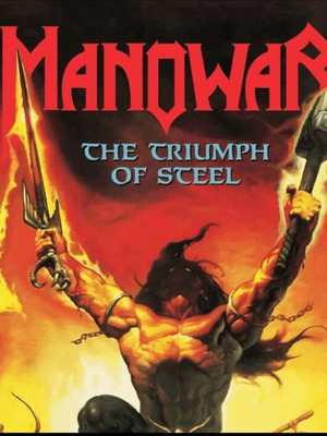 Manowar The Triumph of Steel 2LP διαφανές μπλε βινύλιο άλμπουμ