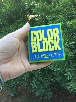 Huda Beauty Color Block Palette μεταχειρισμένη, Blue Green