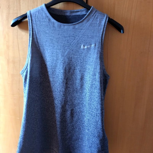 Nike sleeveless shirt used, gray, size S