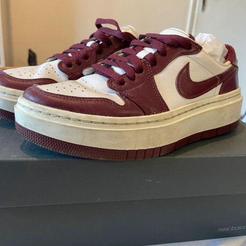 Nike Jordan sneakers used, size 39, white and red