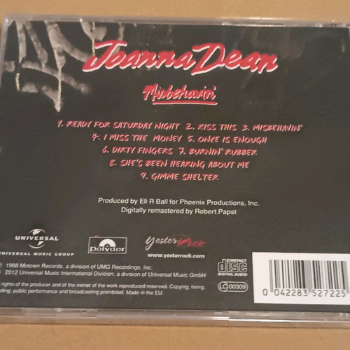 Joanna Dean Misbehavin' CD sealed, hard rock AOR