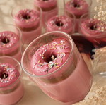 Donut candle with customizable scent
