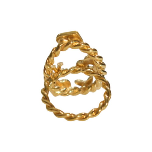 Louis Vuitton Sweet Monogram spiral ring with pastel enamel and LV logo