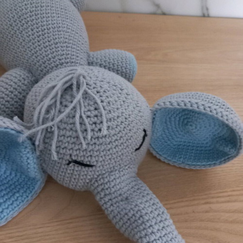 Amigurumi elephant new handmade knitted doll 37 cm