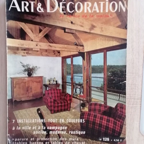 Art & Décoration magazine used, issue 128, 1967, French