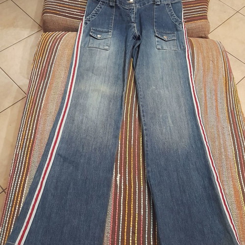 VINTAGE BOOTCUT HIGHWAIST JEANS WITH STRIPE ATHLETIC No 26