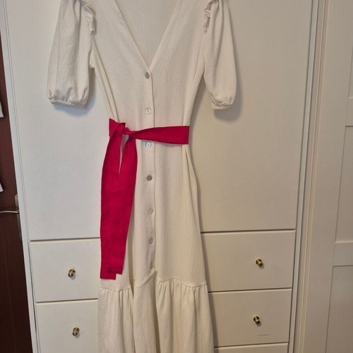 River Island dress used, broken ice white, size S