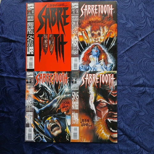 Sabretooth limited series 4 issues used with Larry Hama signature