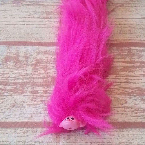 Efxoulis Troll bracelet Long Hair pink strap like new