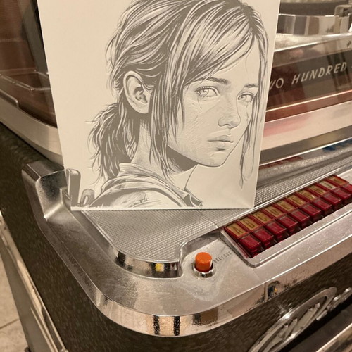 The Last Of Us Ellie decorative art new, PLA material