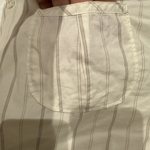 AGGRESSIVE striped white/beige shorts size M