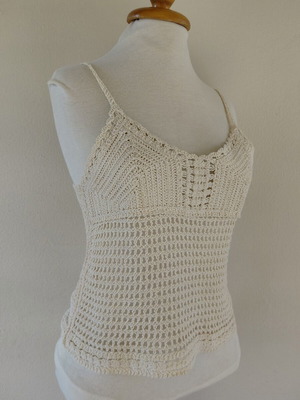 Knitted top, beige, size S