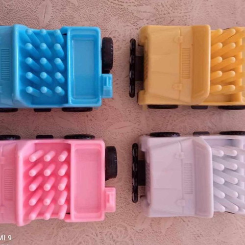 Winner cars 1986 new, set of 4, pencil sharpeners and holders