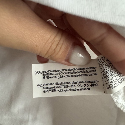 Zara cotton t shirt new, size L, white